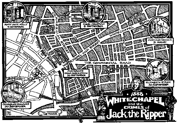 Carte de l'East Londonnien